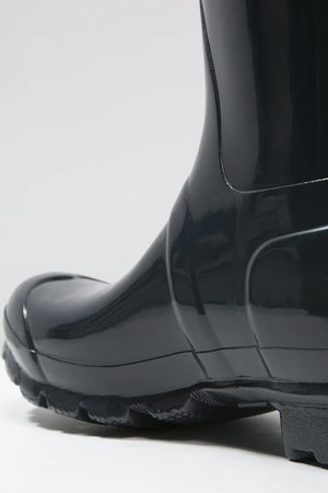 Womens Original Tall Gloss Boot in Navy