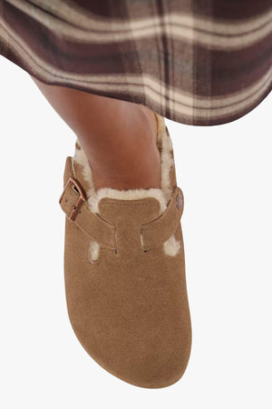 Boston Shearling Suede Leather