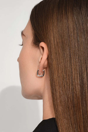 Frame Hoops Small Silver