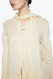 Crepe Scarf Blouse