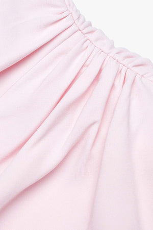 Pink Crepe Halter Neck Maxi Dress