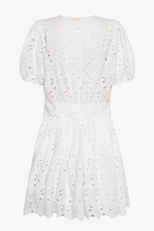 Broderie Anglaise Puffed Dress
