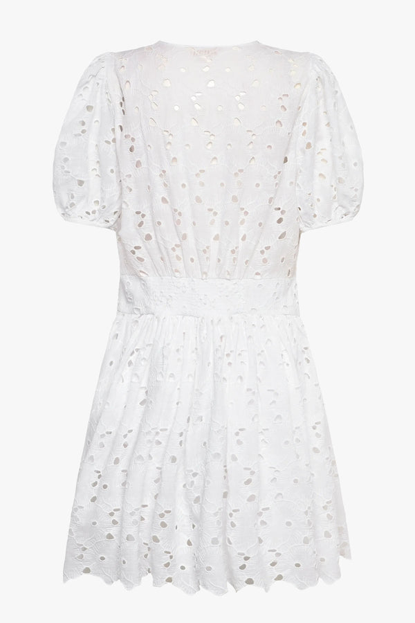 Broderie Anglaise Puffed Dress