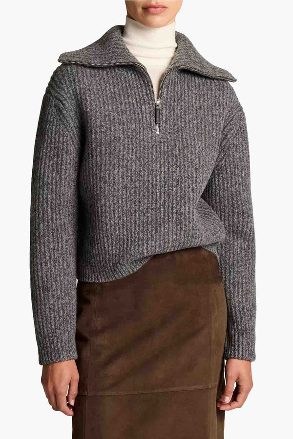 Sailor Collar Half Zip