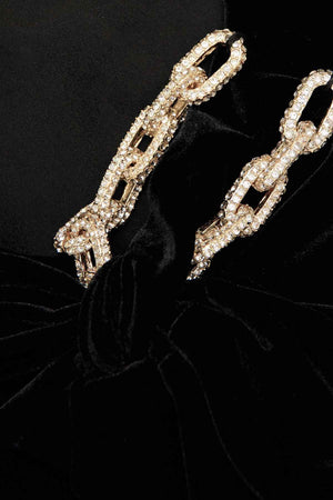 Velvet embellished mini dress