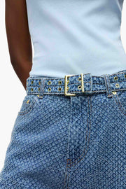 Shiny Weft Denim Izey