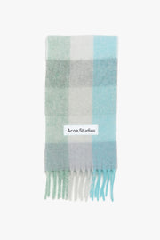 Mohair Checked Scarf