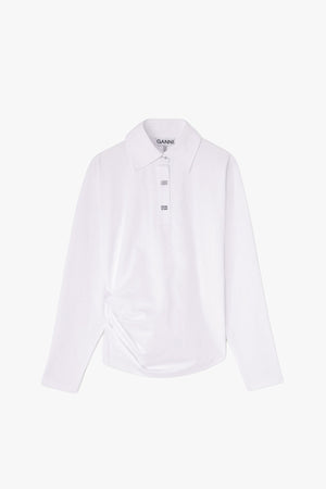 Heavy Stretch Jersey Draped Polo