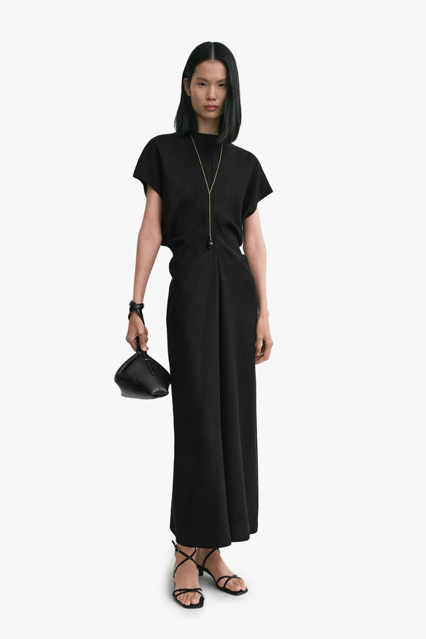 Linen blend Slouch Waist Dress