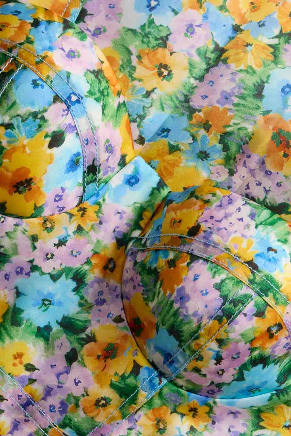 Clash Peplum Bustier Top