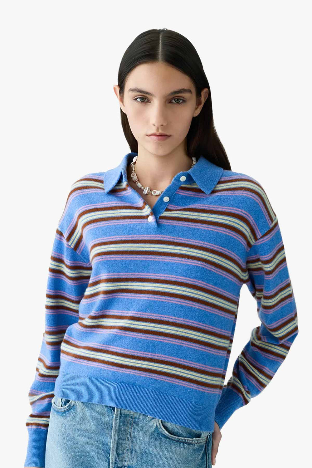 Collegiate Stripe Polo