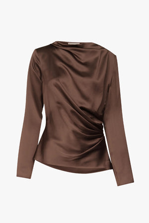 Anya Draped Long Sleeve Top