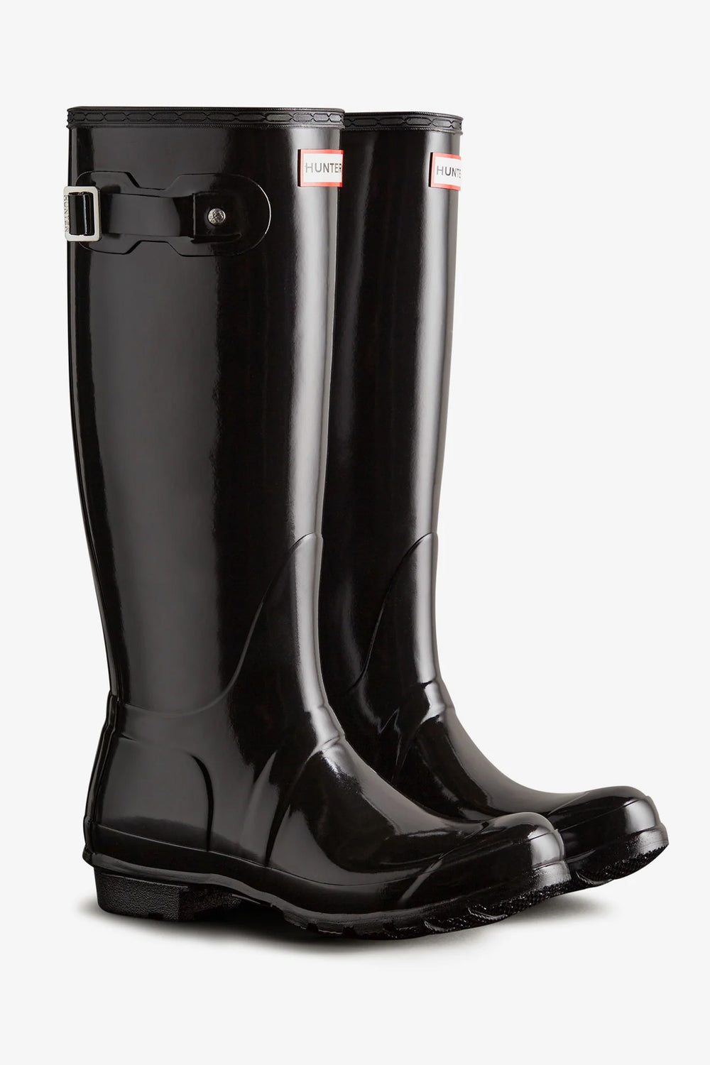 Womens Original Tall Gloss Boot in Black