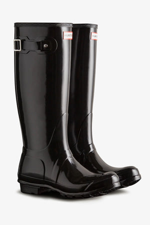 Womens Original Tall Gloss Boot in Black