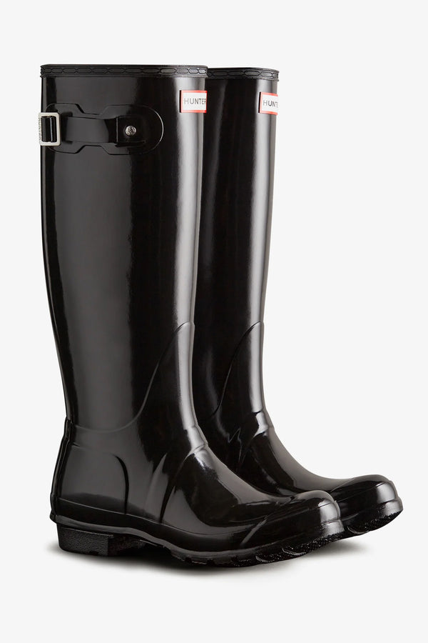 Womens Original Tall Gloss Boot in Black