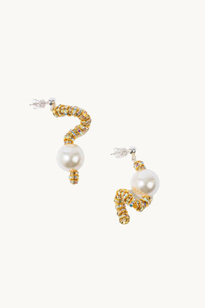 Tiny Snake Earrings gold