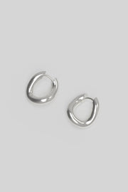 Thorn hoop tiny silver