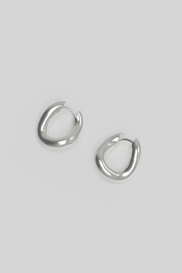 Thorn hoop tiny silver