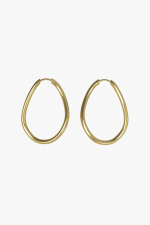 Thorn Hoop Oval - gold plated