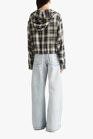 Belted Denim Trouser