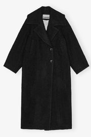 Textured Boucle Wool Coat