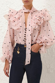 Crush Embroidered Blouse