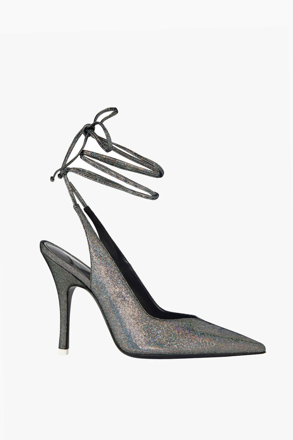 105mm Venus slingback Glittered Suede Leather