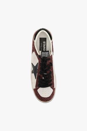 Stardan Leather And Glitter Upper Leather Star Suede Heel