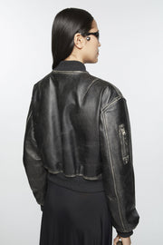 Leather Bomber Jacket