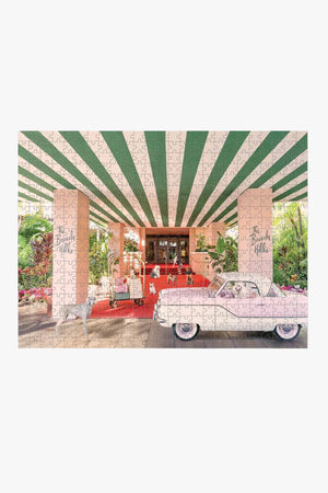 Gray Malin Dogs At The Beverly Hills Hotel 2 - Sided 500 Piece Puzzle