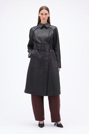 Bonded Leather Coat