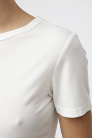 Ribbed Cap Sleeve Tee