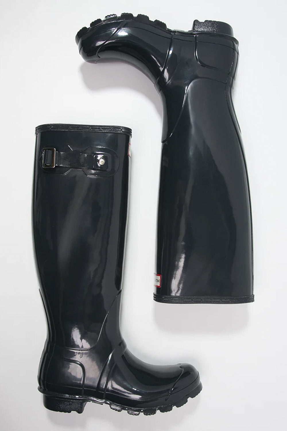 Womens Original Tall Gloss Boot in Navy
