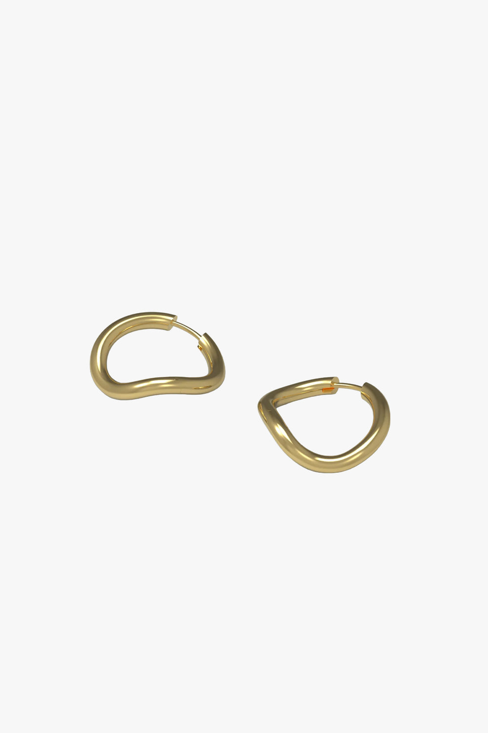Thorn Hoop Round - gold plated