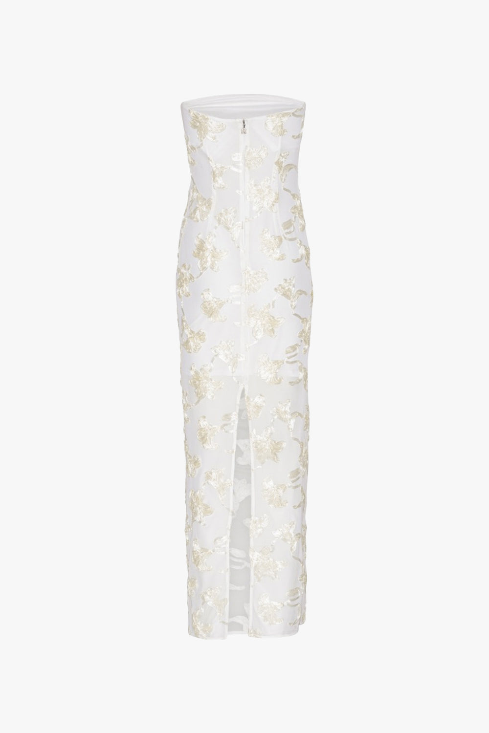 Floral Mesh Tube Dress