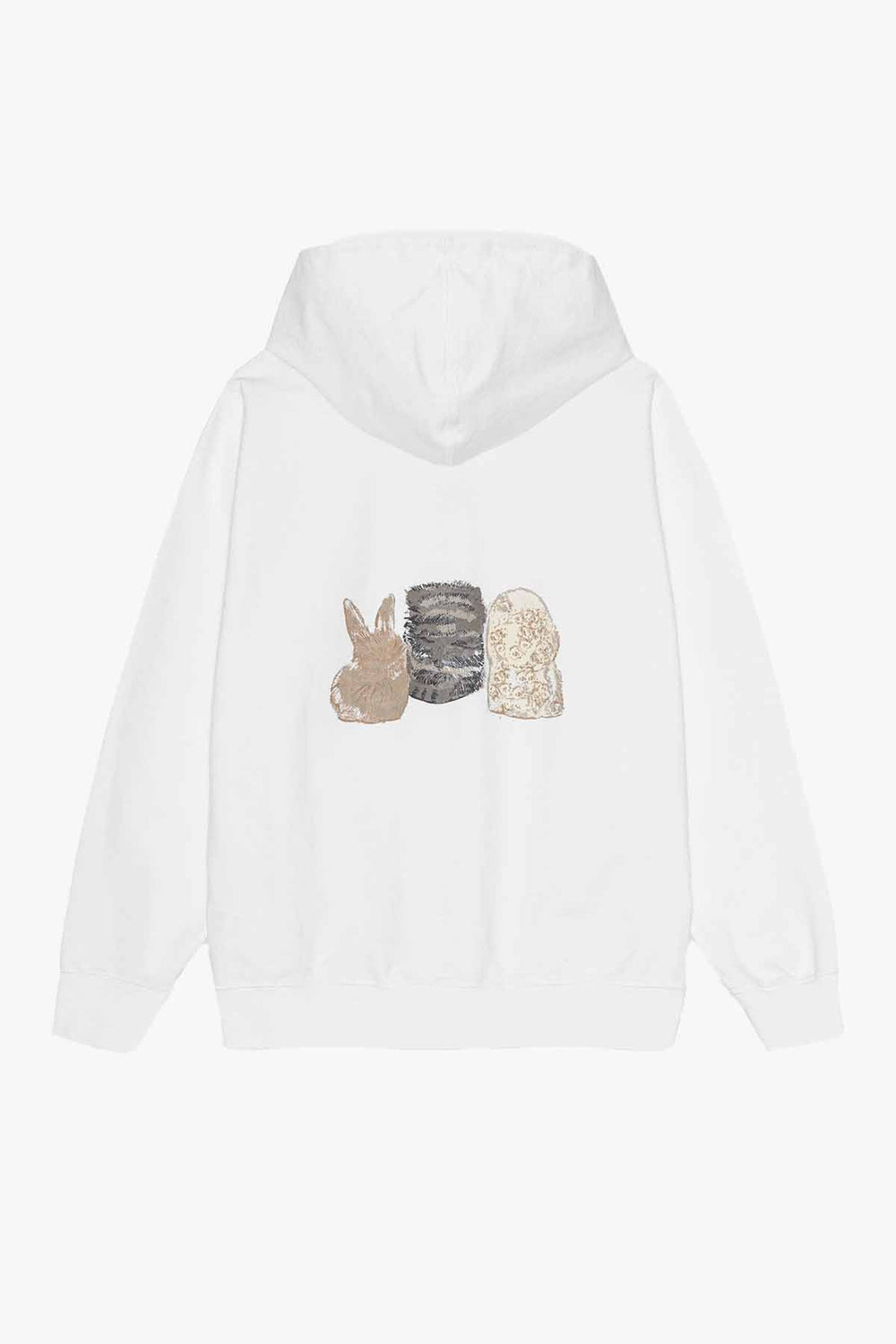Isoli Oversized Animals Crop Hoodie