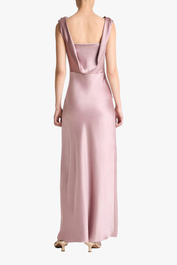 Draped Cowl Maxi Dress