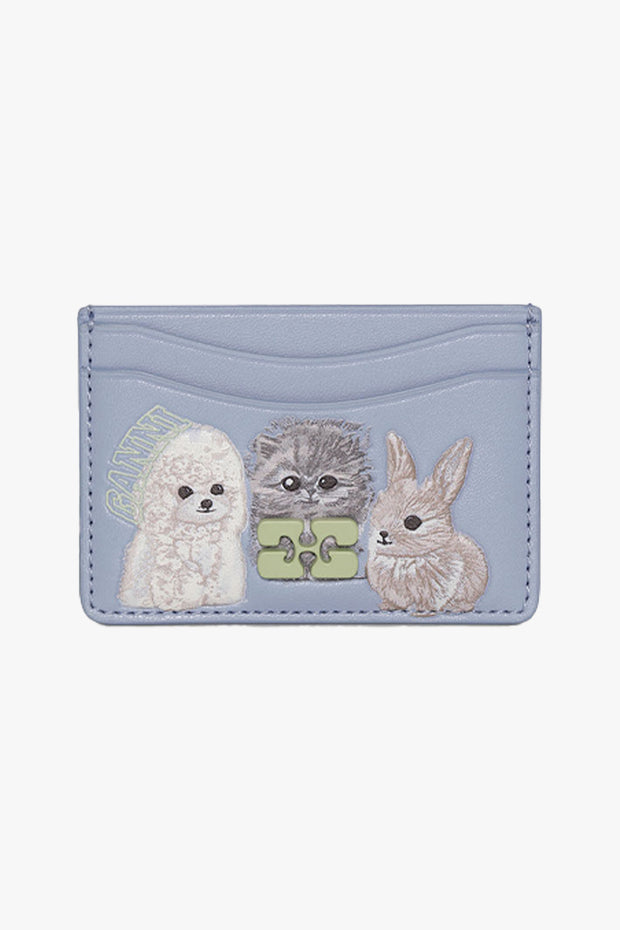 Ganni Bou Card Holder Animals