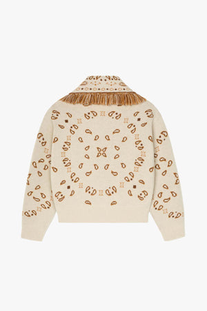Bandana Jacquard Cardi Bomber Canvas Multi