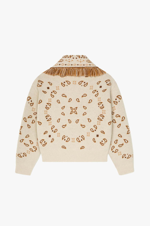 Bandana Jacquard Cardi Bomber Canvas Multi