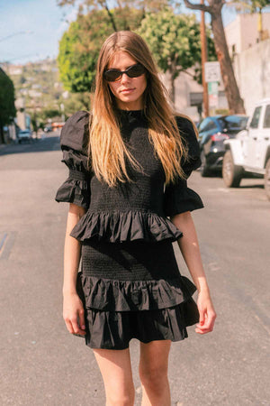 Long Sleeve Smock Top