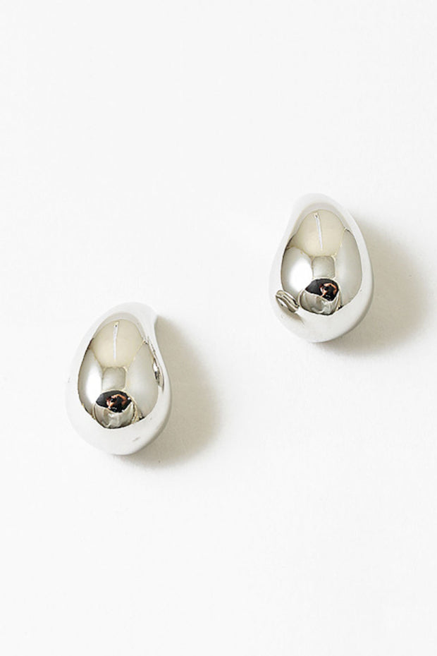 Chunky Big Silver tear drops