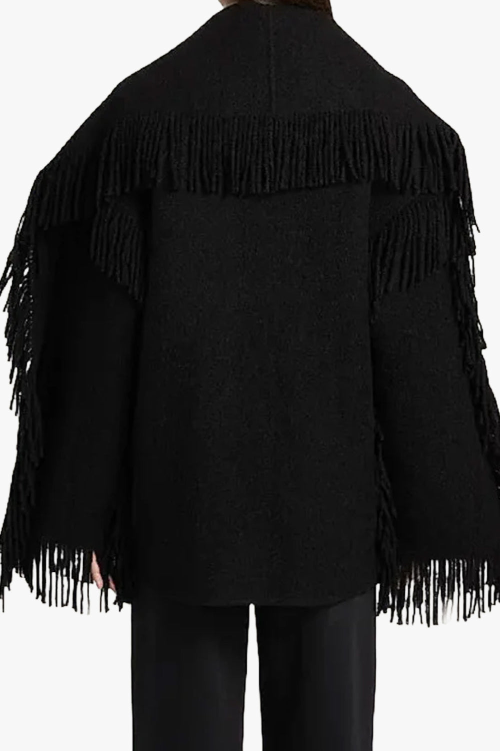 Fringed Scarf Jacket