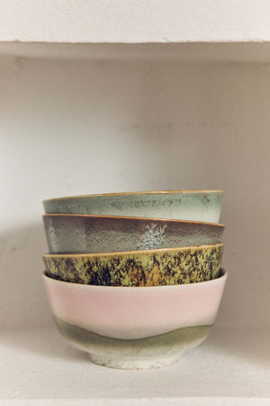 70s Ceramics Ramen Bowl Ascend Set Of 2