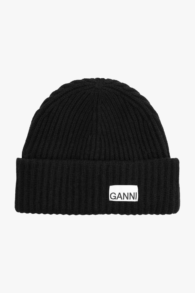 GANNI ニット帽　正規品　Structured Rib Beanie ガニー GANNI GANNI ニット帽 Structured Rib Beanie ビーニー