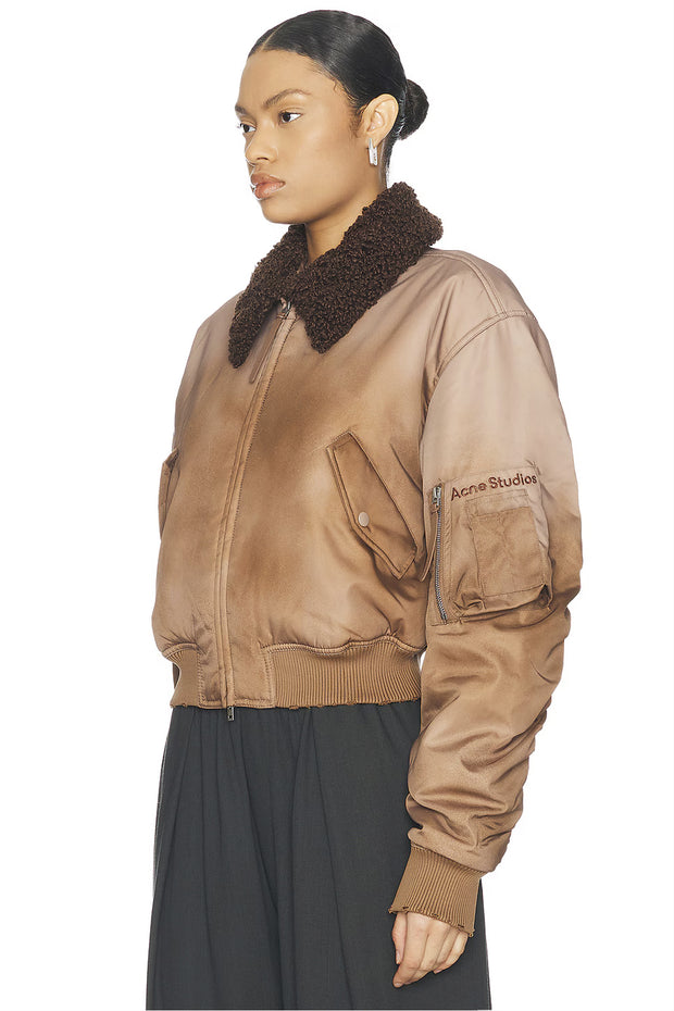 Bomber Jacket Furry Collar