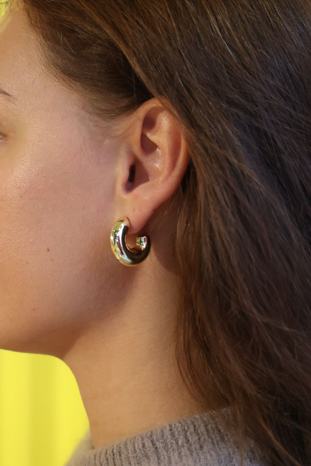 Chunky Gold Hoop Earrings