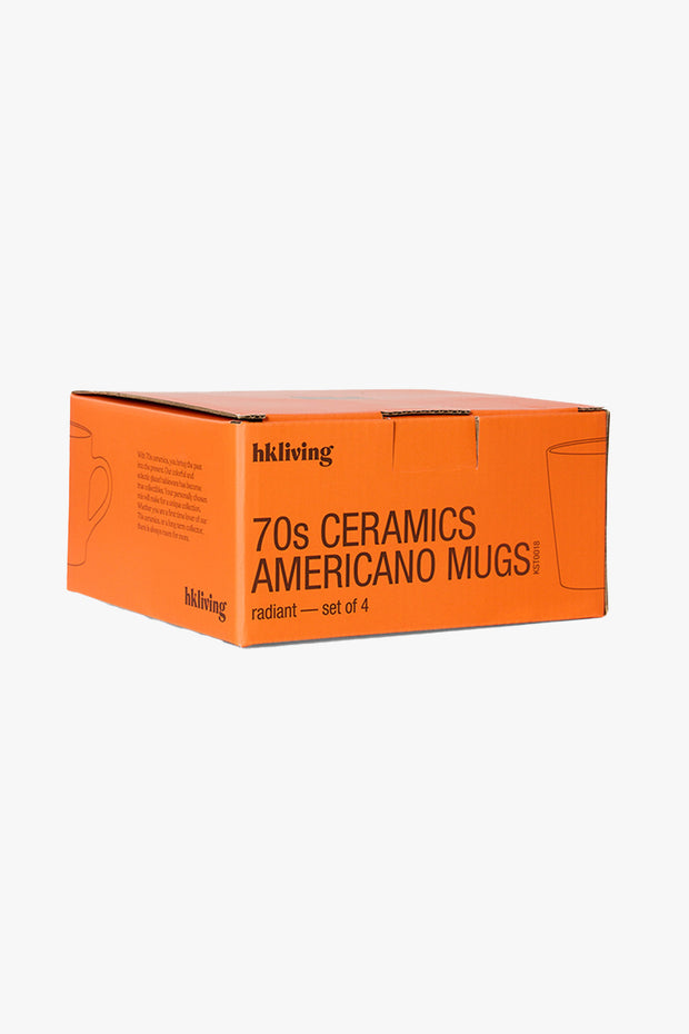 70s Ceramics Americano Mugs (Set of 4)