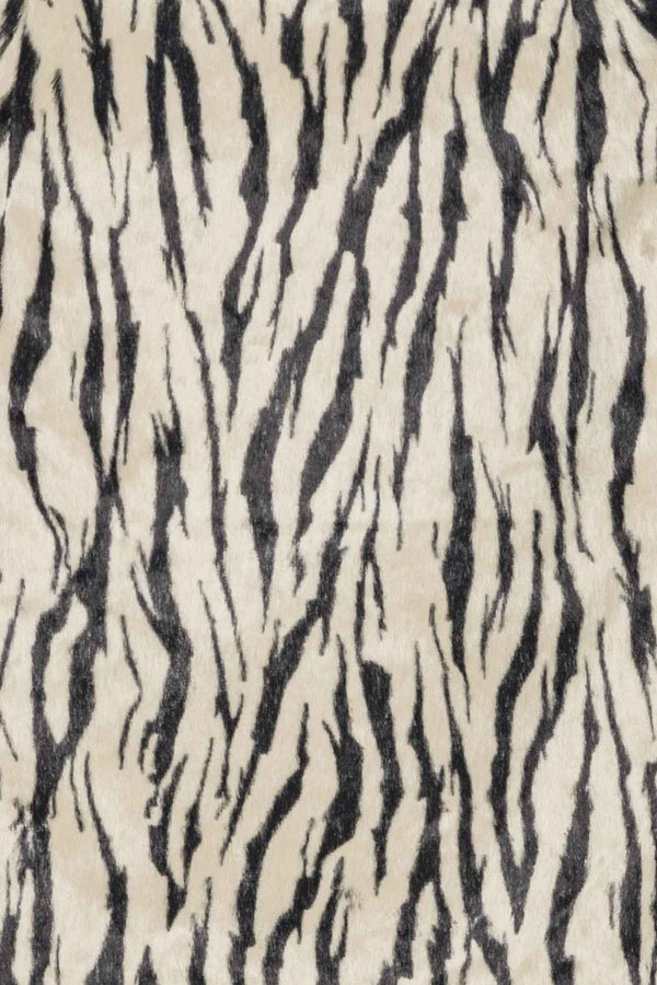 Printed Faux Fur Skirt