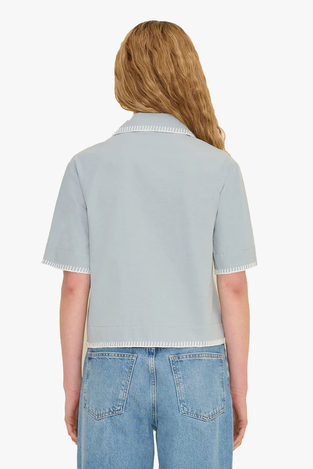 Gorti Cropped Embroidery Shirt